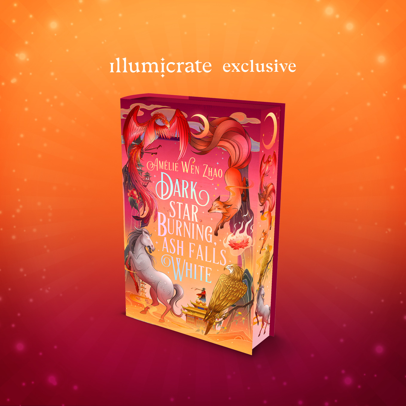 Illumicrate Exclusive Dark Star Burning, Ash Falls White by Amélie Wen Zhao Illumicrate